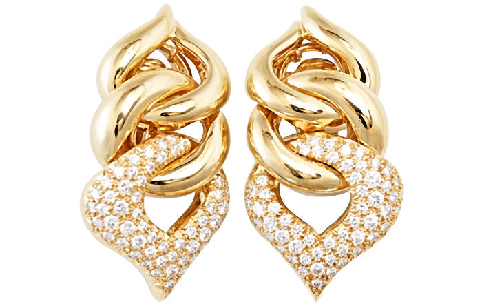 Diamond Curves Earrings