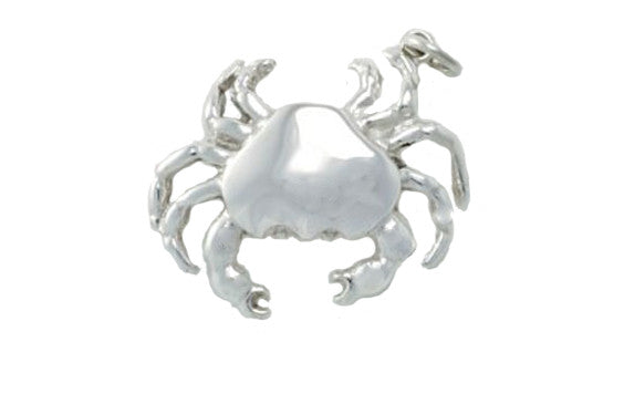 Silver Dancing Crab Pendant