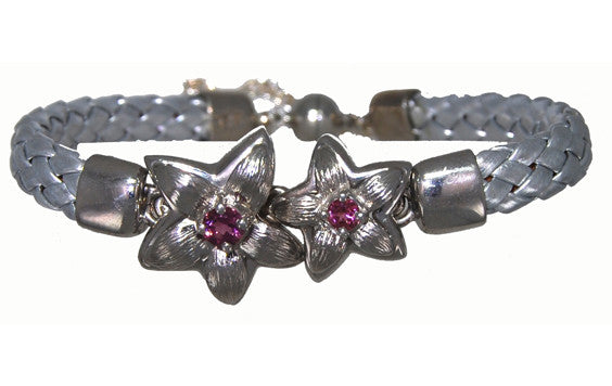 Silver Jasmin de Nuit Pink Tourmaline Bracelet