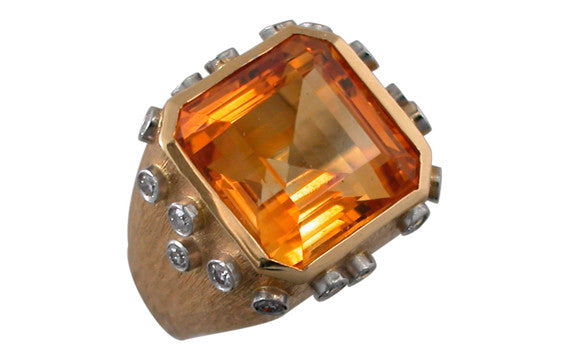 Celestial Citrine Ring