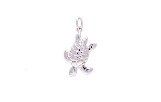 Silver Sea Turtle Pendant